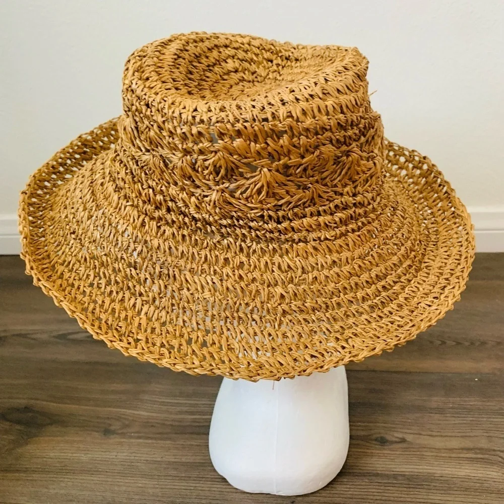 Tropical friends 100% straw hat